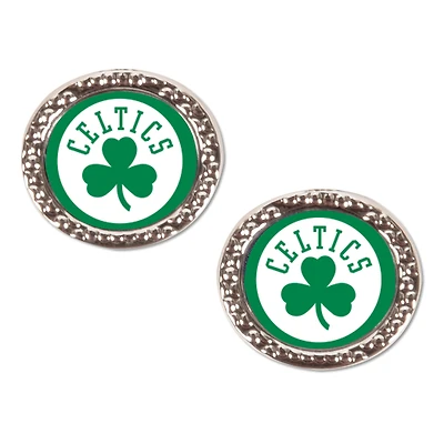 WinCraft Boston Celtics Round Team Post Earring