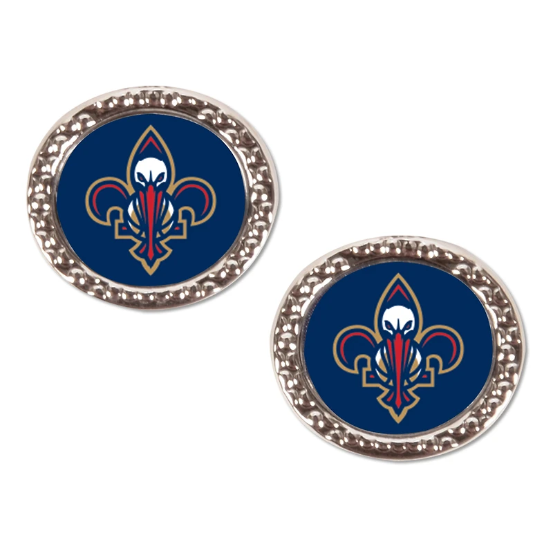 WinCraft New Orleans Pelicans Round Team Post Earring