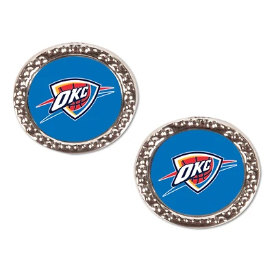 WinCraft Oklahoma City Thunder Round Team Post Earring