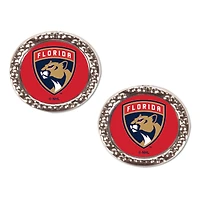 WinCraft Florida Panthers Round Team Post Earring