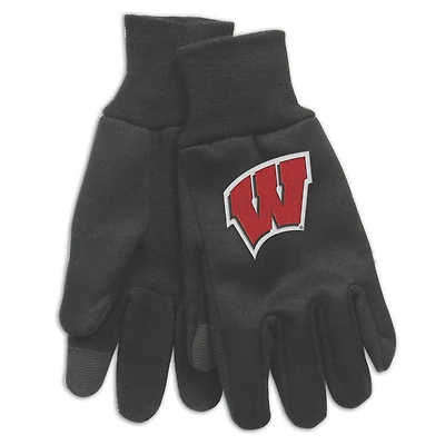 WinCraft Wisconsin Badgers Team Logo Technology Gloves