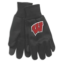 WinCraft Wisconsin Badgers Team Logo Technology Gloves