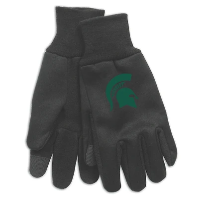 WinCraft Michigan State Spartans Team Logo Technology Gloves