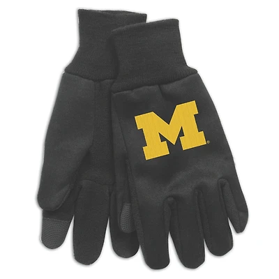 WinCraft Michigan Wolverines Team Logo Technology Gloves