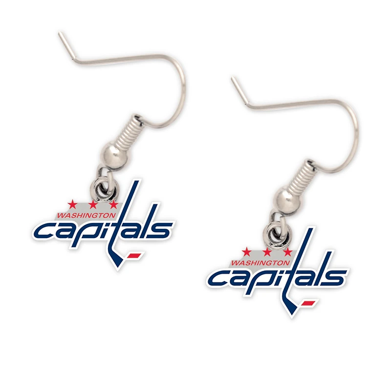 WinCraft Washington Capitals Logo Dangle Earrings