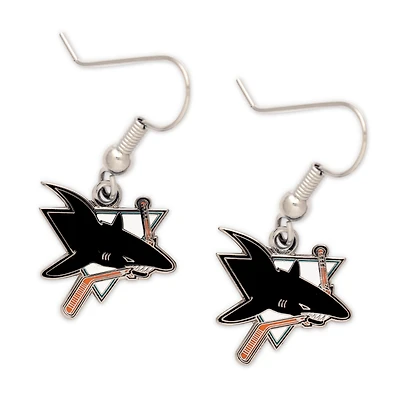 WinCraft San Jose Sharks Logo Dangle Earrings