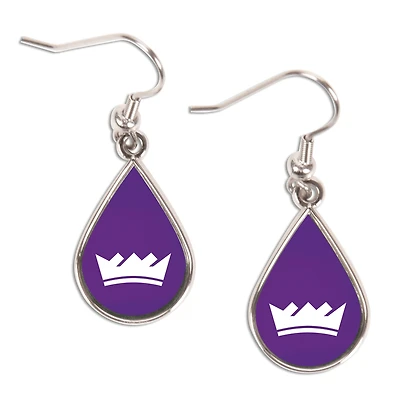 WinCraft Sacramento Kings Logo Teardrop Dangle Earrings