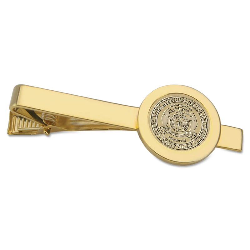 Gold Northwest Missouri State Bearcats Logo Tie Bar