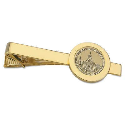 Gold Westfield State Owls Logo Tie Bar
