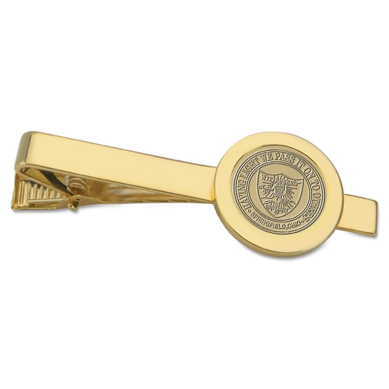 Gold Wittenberg University Tigers Logo Tie Bar
