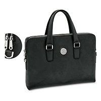 Women's Black Manhattan Jaspers Leather Briefcase