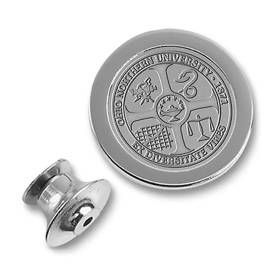 Silver Ohio Northern Polar Bears Lapel Pin