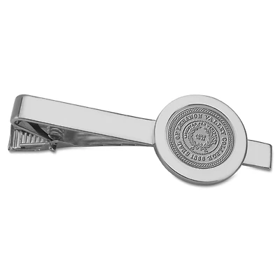 Silver Lebanon Valley College Shield Logo Logo Tie Bar