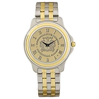 Men's Gold/Silver Jacksonville State Gamecocks Two-Tone Medallion Wristwatch