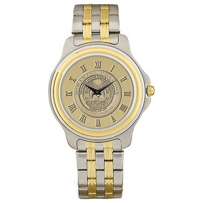 Men's Gold/Silver McDaniel Green Terror Two-Tone Medallion Wristwatch