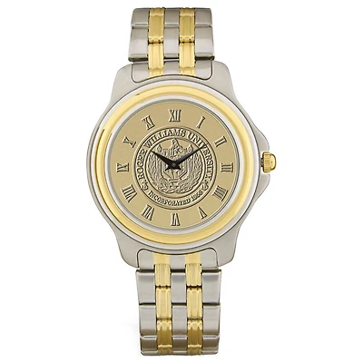 Men's Gold/Silver Roger Williams University Two-Tone Medallion Wristwatch