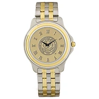 Men's Gold/Silver Southern Connecticut Owls Two-Tone Medallion Wristwatch