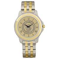 Men's Gold/Silver Wittenberg University Tigers Two-Tone Medallion Wristwatch
