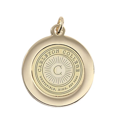 Gold Carleton Knights Team Pendant