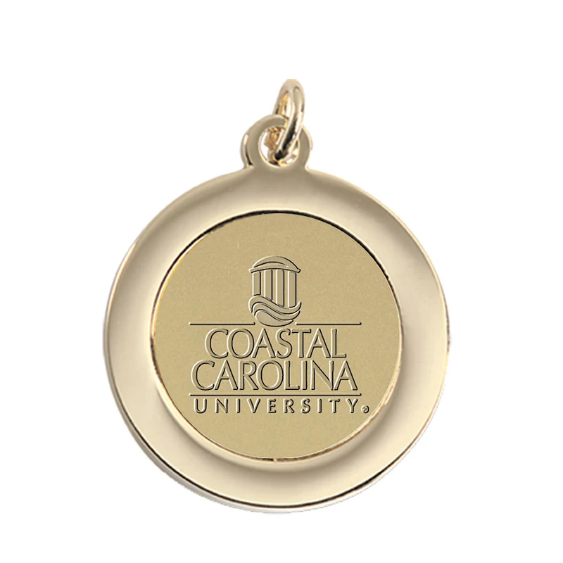 Gold Coastal Carolina Chanticleers Team Pendant