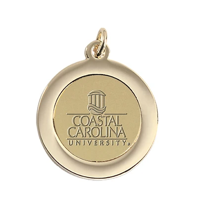 Gold Coastal Carolina Chanticleers Team Pendant