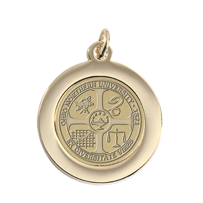 Gold Ohio Northern Polar Bears Team Pendant