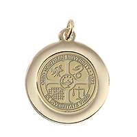 Gold Ohio Northern Polar Bears Team Pendant