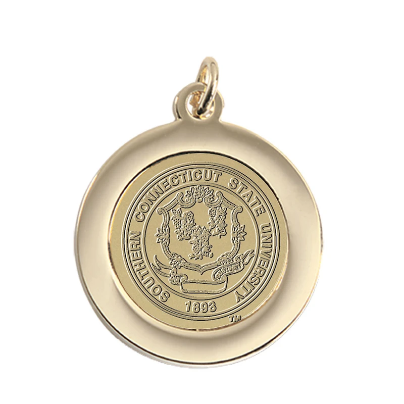 Gold Southern Connecticut Owls Team Pendant