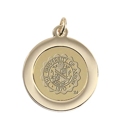 Gold Akron Zips Team Pendant