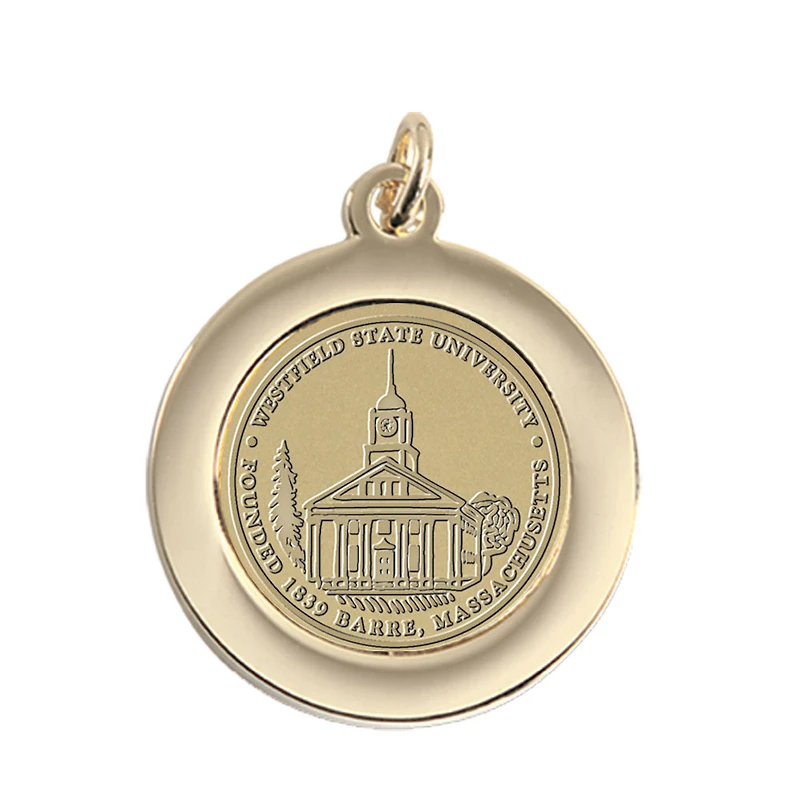 Gold Westfield State Owls Team Pendant