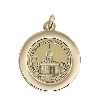 Gold Westfield State Owls Team Pendant