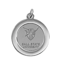 Silver Ball State Cardinals Team Pendant