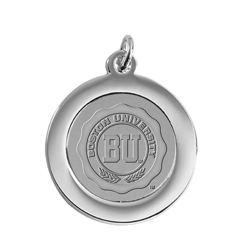 Silver Boston University Team Pendant