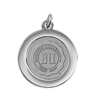 Silver Boston University Team Pendant