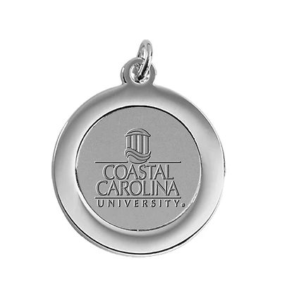Silver Coastal Carolina Chanticleers Team Pendant