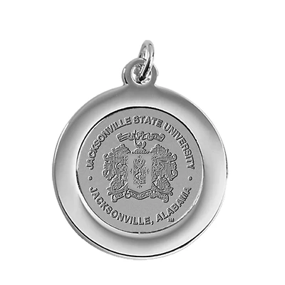 Silver Jacksonville State Gamecocks Team Pendant