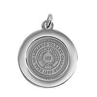Silver Lebanon Valley College Shield Logo Team Pendant
