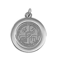 Silver Ohio Northern Polar Bears Team Pendant