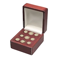 Gold Columbia Renegades 9-Piece Blazer Button Set