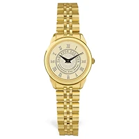 Women's Gold Carleton Knights Team Medallion Rolled Link Bracelet Wristwatch