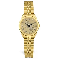 Women's Gold Stephen F Austin Lumberjacks Team Medallion Rolled Link Bracelet Wristwatch