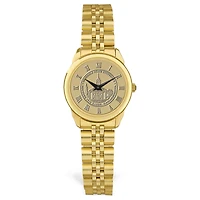 Women's Gold Westfield State Owls Team Medallion Rolled Link Bracelet Wristwatch
