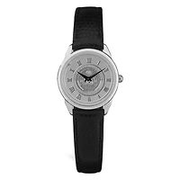 Women's Black McDaniel Green Terror Medallion Leather Wristwatch