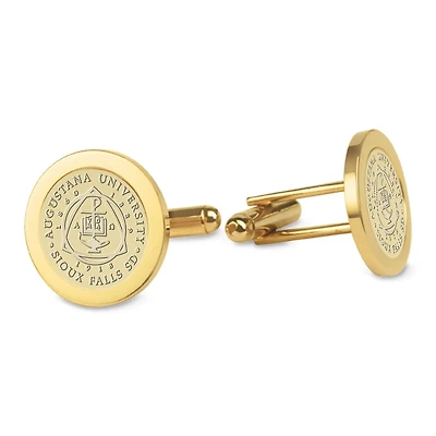 Gold Augustana Vikings Cufflinks