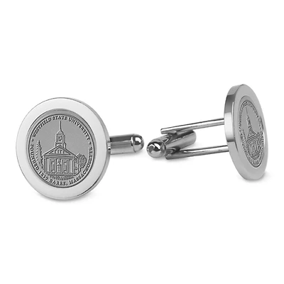 Silver Westfield State Owls Cufflinks