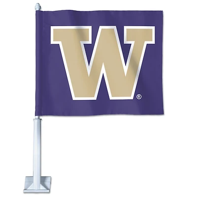 WinCraft Washington Huskies Double-Sided Team Car Flag