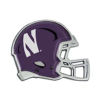 WinCraft Northwestern Wildcats Helmet Chrome Domed Car Emblem