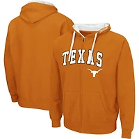 Men's Colosseum Texas Orange Longhorns Big & Tall Full-Zip Hoodie