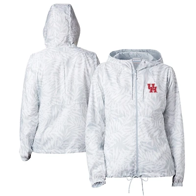 Women's Columbia Gray Houston Cougars Printed Flash Forward Full-Zip Windbreaker Jacket