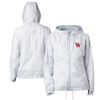 Women's Columbia Gray Houston Cougars Printed Flash Forward Full-Zip Windbreaker Jacket